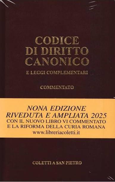 Codice di Diritto Canonico Nona Edizione Febbraio 2025