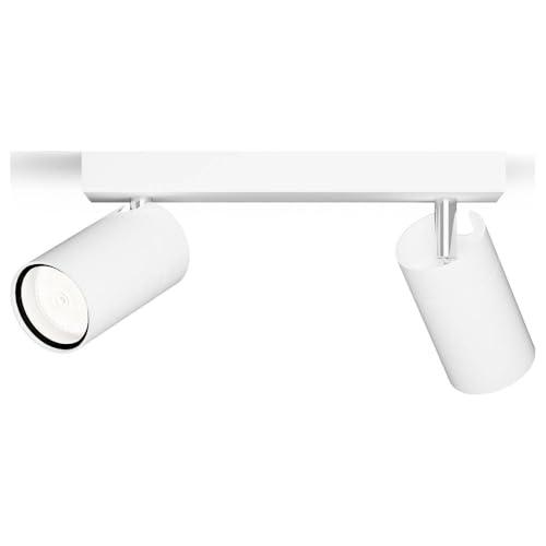 Philips Idris - Faretto da Bagno a 2 Luci GU10, Bianco, IP44