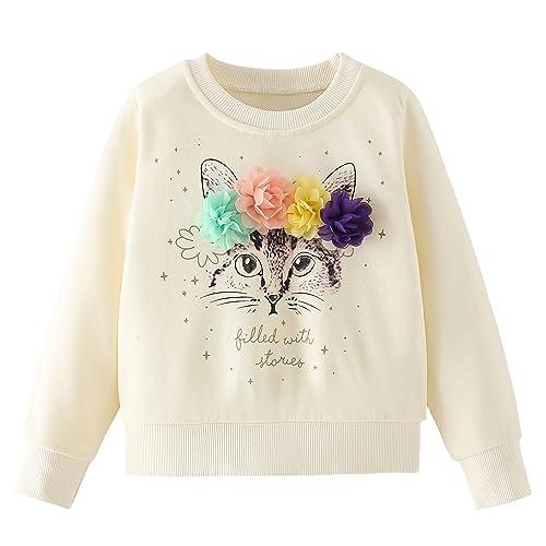 Codkkre Felpa Bambina in Cotone - Stile 7, 8 Anni