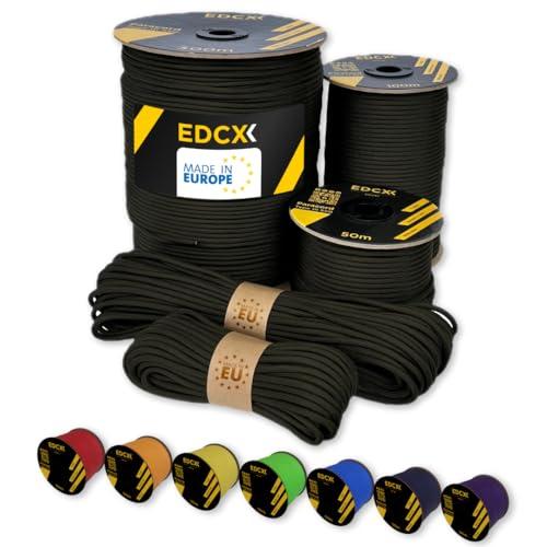 EDCX Paracord 550 Tipo III - Corda in Nylon 4mm per Campeggio, Sopravvivenza e Attività Outdoor (Army Green, 10m)