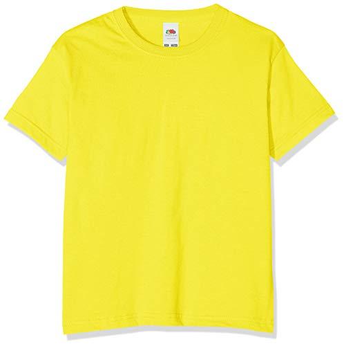 Fruit of the Loom T-Shirt Bambino Gialla