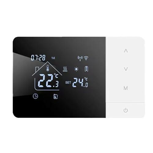 Termostato Wi-Fi Intelligente per Caldaia a Gas con Alimentazione a Batteria o Cavo Type-C