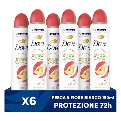 Dove Advanced Care Go Fresh Pesca Deodorante Spray - 6 x 150ml