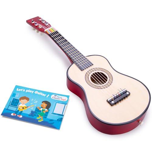 New Classic Toys Chitarra da Giocattolo Naturale