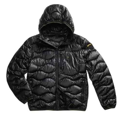 Blauer Piumino Ondulato Nero Wave