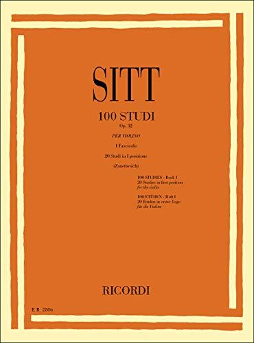 Sitt 100 Studi Op. 32 per Violino - Primo Fascicolo: Studi in Prima Posizione