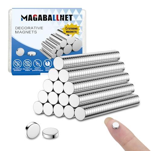 MAGABALLNET 100 Magneti al Neodimio 5x2mm - Potenti Calamite in Terre Rare