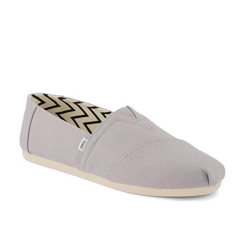 TOMS Alpargata Classic Sneaker Uomo - Tela di Cotone Riciclato Grigio