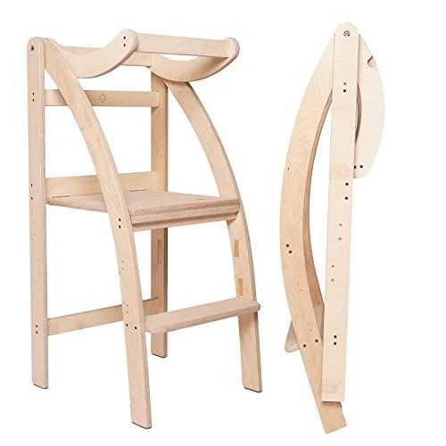 Torre Montessori Richiudibile in Legno Naturale