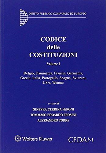 Codice delle Costituzioni Vol. 1