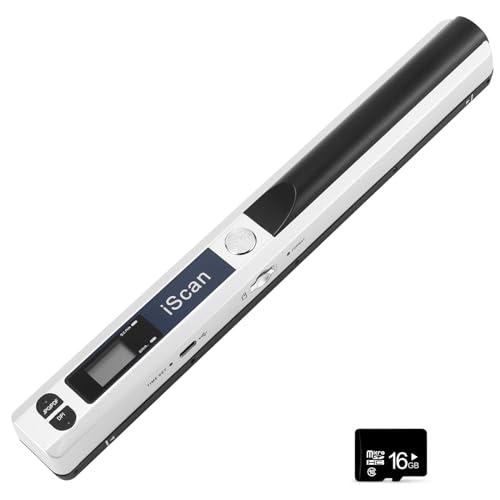 AOZBZ Scanner Portatile per Documenti A4 a Colori 900 DPI con Scheda di Memoria