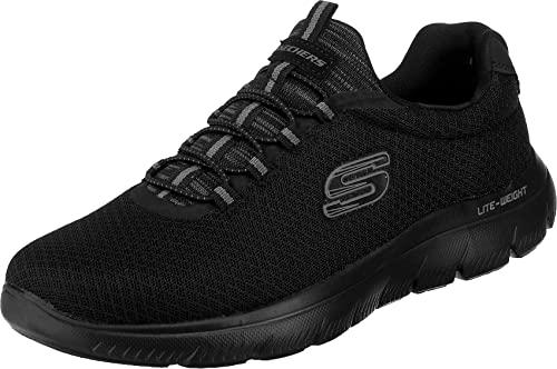 Skechers Uomo Summits 52811 Scarpe da ginnastica, Black Mesh/Trim, 40 EU