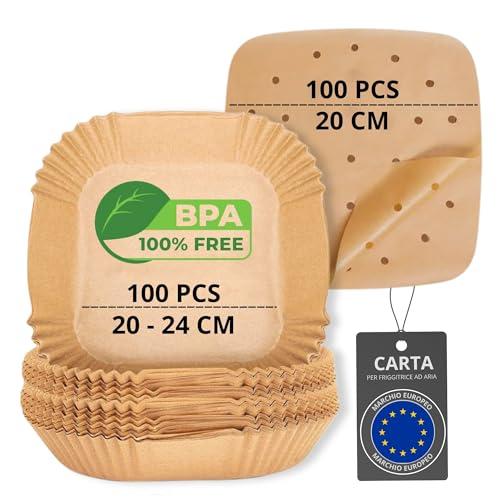 Carta da Forno per Friggitrice ad Aria 200 Pezzi