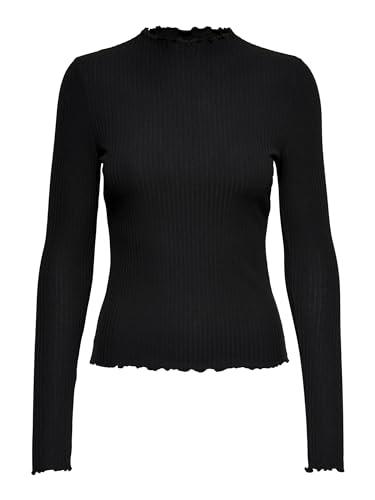 ONLY ONLEMMA L\/S High Neck Top Noos Jrs - Maglia a Maniche Lunghe Donna
