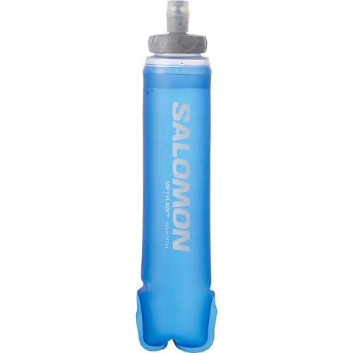 Salomon Soft Flask 500ml/17oz 42 Borraccia Flessibile Unisex, Facilità di utilizzo, Comfort, Valvola ad alto flusso, Clear Blue