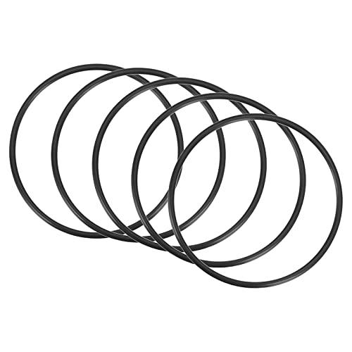 QUARKZMAN Nitrile Gomma O-Ring 50mm x 46mm x 2mm Guarnizioni di Tenuta Anelli Rubinetti Rotondo Guarnizione Rondella per Rubinetto Idraulica Riparazione Sigillatura Connessione, 5 Pezzi