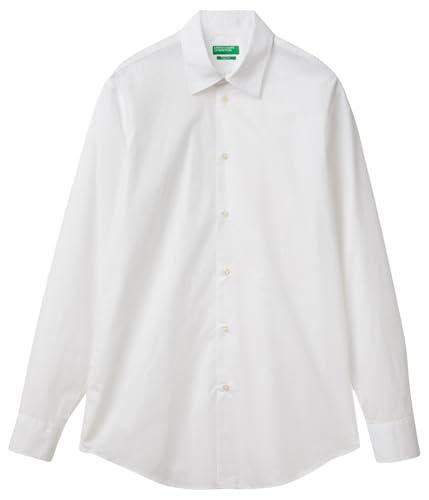 United Colors of Benetton Camicia in Popeline a Righe
