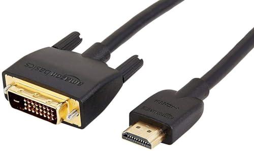 Amazon Basics Cavo Adattatore HDMI a DVI Bidirezionale 1080P, 1.8m