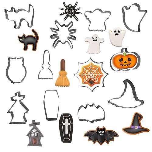 Jsdoin Set di 12 Formine per Biscotti di Halloween