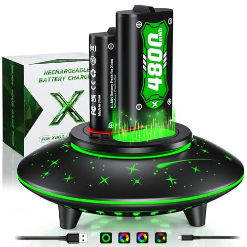 Kit Batteria Ricaricabile per Controller Xbox One/Series X/S con LED RGB