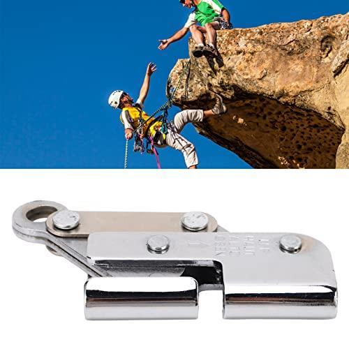 Dispositivo di Presa per Fune Autobloccante, Dispositivo di Presa per Fune Anticaduta da Arrampicata con Acciaio Legato, Forte capacità di Carico per Arboricoltori e Spedizioni,