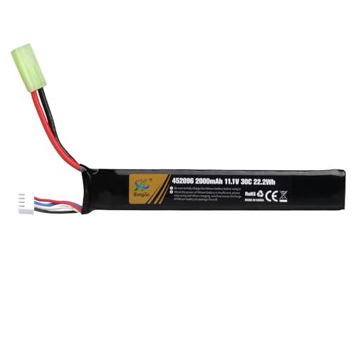Batteria LiPo 11,1 V 2000 mAh 30C 3S con Connettore Tamiya per Airsoft AEG