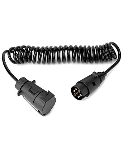 Prolunga a Spirale 7 Pin per Rimorchio QWORK® (3 Metri)