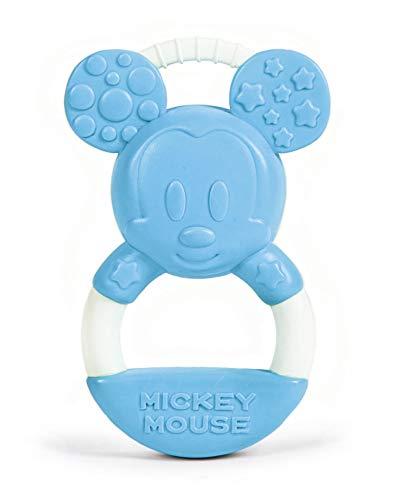 Clementoni - 17343 - Disney Baby Mickey Anello Mordicchioso - Gioco Dentizione E Massaggia Gengive per Neonati, Bambino 0-18 Mesi, Azzurro, S