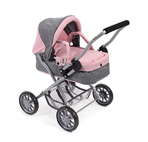 Bayer Chic 2000 - Carrozzina per Bambole Smarty Grigio e Rosa