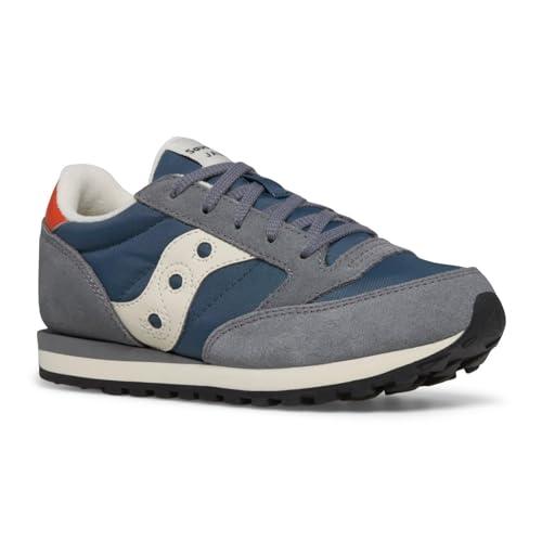 Saucony Jazz Original, Scarpe da Ginnastica Unisex - Adulto, Grigio Blu Arancione, 38 EU