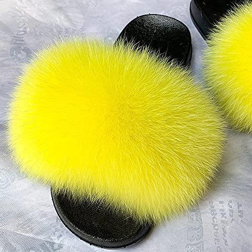 zvcv Pantofole da Esterno Donna, Pantofole Genitore-Figlio Pantofole per Bambini Estate Pelle Erba Capelli Cerniera-Crema