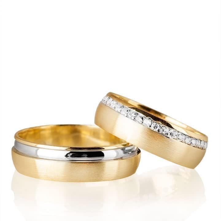 Set di Fedi Nuziali in Argento Sterling 925 Personalizzate per Coppia