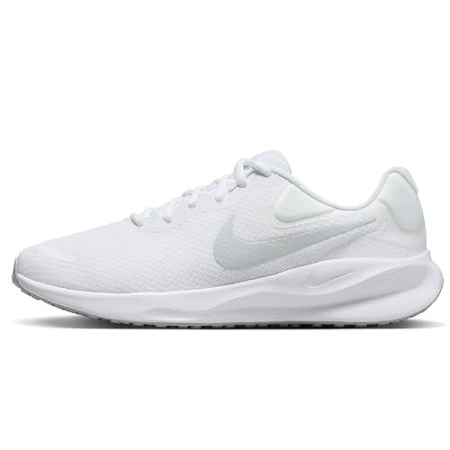 NIKE Revolution 7, Sneaker Uomo, Bianco Pure Platinum Bianco, 42.5 EU