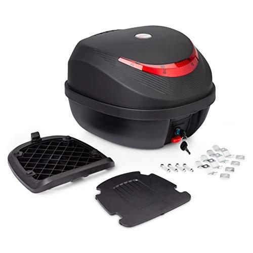 Bauletto Moto Universale 35L Nero Opaco con Poggiaschiena