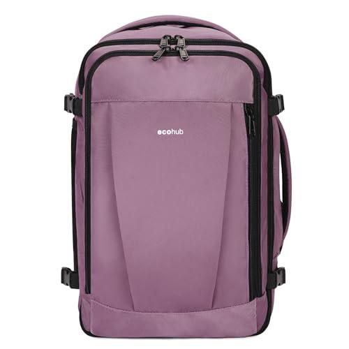 ECOHUB Zaino Ryanair 40x20x25 Rosa - Bagaglio a Mano Ottimizzato e Sostenibile