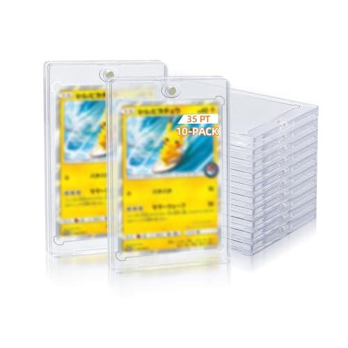 Tolesum 10PCS Porta Carte Magnetiche 35PT - Protezione UV per Carte da Collezione