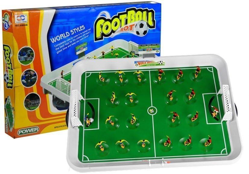 Calcio a molla calcetto da tavolo calcio balilla a molla per bambini completo con accessori