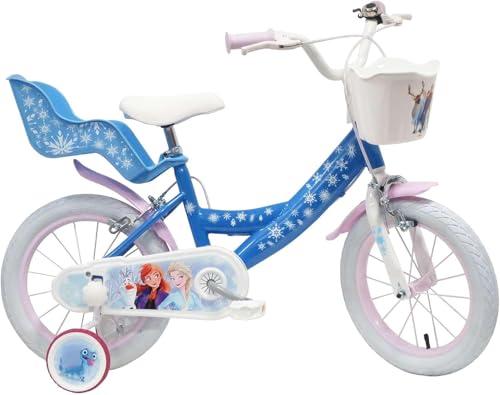 Bicicletta 16 Pollici Frozen Disney con Accessori e Stabilizzatori - Made in Italy