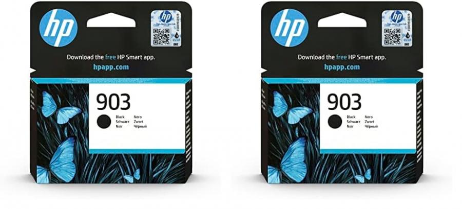 HP 903 Nero, T6L99AE, Cartuccia Originale (Confezione da 2)