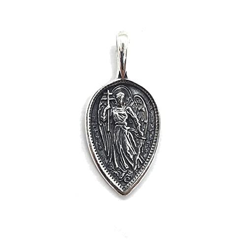 Ciondolo Arcangelo Michele in Argento Sterling 925 Massiccio