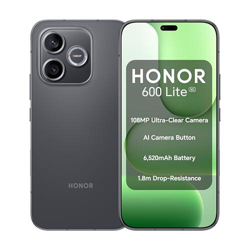 Honor 600 Lite 16,8 cm [6.6] Doppia SIM Android 16.0 5G USB tipo-C 8 GB 256 GB 6520 mAh Nero (HONOR 600 LITE 8GB 256GB BLACK)