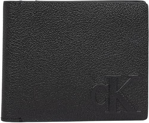 Calvin Klein Jeans Logo Emboss Bifold W/Coin K50K512594, Portafoglio a Due Ante Uomo, Nero (Black), OS