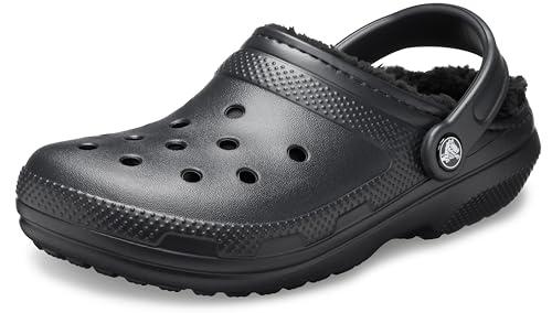 Crocs Classic Lined Clog, Zoccoli Unisex - Adulto, Black/Black