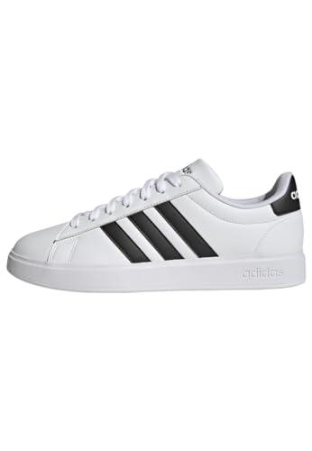 adidas Grand Court 2.0, Scarpe Uomo, Ftwr White Core Black Ftwr White, 43 1/3 EU