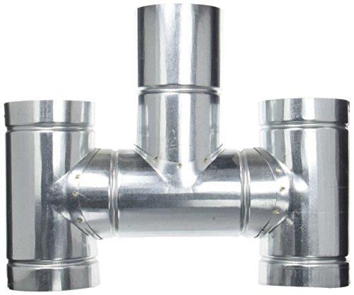 Comignolo Fumaioli in Lamiera Zincata ad H, Ø 12 cm