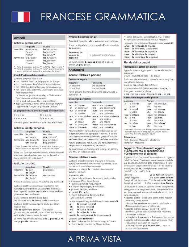 A prima vista pocket: grammatica francese
