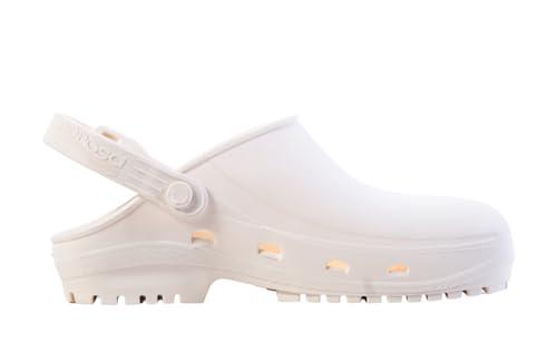 REPOSA Eco - Zoccoli Donna e Uomo in Gomma Comodi, Leggeri, Antishock, Ideali per Casa, Giardinaggio, Fai da Te - Ciabatte Donna Anatomiche con Fori Laterali, Laccetto Ribaltabile, Effetto Antiscivolo