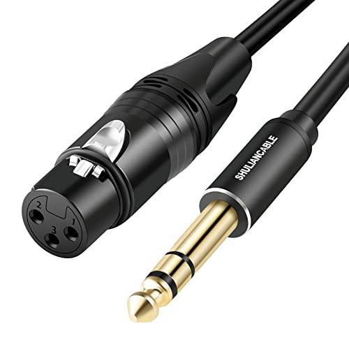 SHULIANCABLE Cavo XLR Femmina a Jack 6.35mm