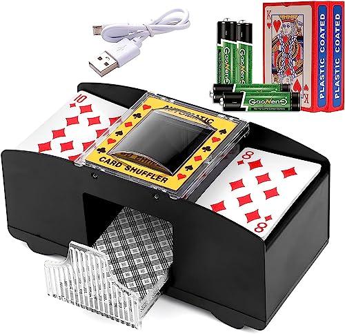 Miscelatore di Carte Elettronico Automatico con 2 Mazzi di Carte Inclusi