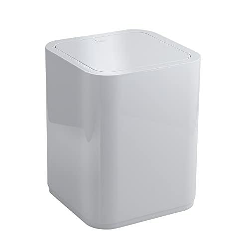 Gedy G-Seventy Gettacarta, Misure e Peso: 24,6X20X20 CM & 0,47 kg, Pattumiera Bagno in resine termoplastiche, Finitura Bianca, Design Matteo Thun, 2 Anni di Garanzia